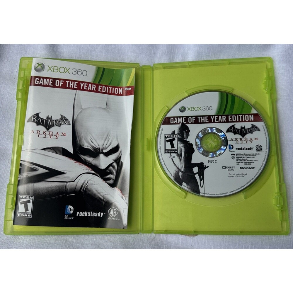Batman: Arkham City -- Game of the Year Edition (Microsoft Xbox 360, 2012)Tested - Picture 2 of 2